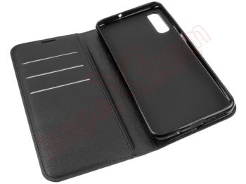Black book case with internal holder for Samsung Galaxy A50